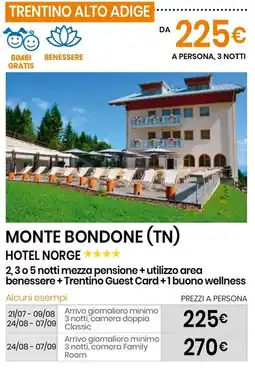 Eurospin Monte bondone (tn) hotel norge offerta
