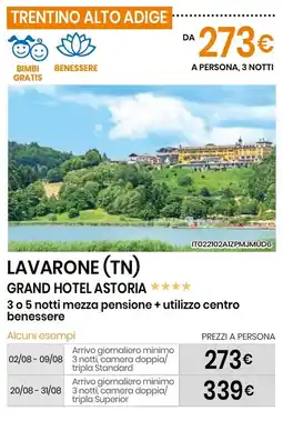 Eurospin Lavarone (tn) grand hotel astoria offerta
