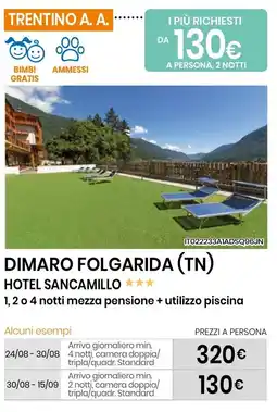 Eurospin Dimaro folgarida (tn) hotel sancamillo offerta
