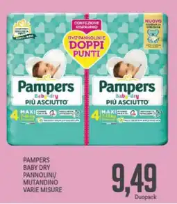 Supermercati Piccolo Pampers baby dry pannolini/ mutandino varie misure offerta