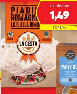 ALDI La cesta piadina XXL offerta
