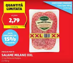 ALDI Freschi per te salame milano XXL offerta