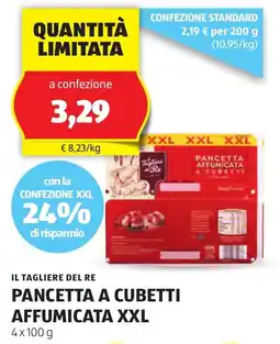 ALDI Il tagliere del re pancetta a cubetti affumicata XXL offerta