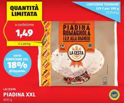 ALDI La cesta piadina XXL offerta