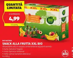 ALDI Bio natura snack alla frutta XXL bio offerta