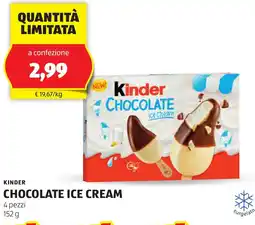 ALDI Kinder chocolate ice cream offerta