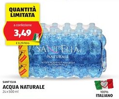 ALDI Sant'elia acqua naturale offerta