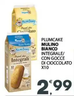 Eurospar Plumcake mulino bianco integrale/ con gocce di cioccolato offerta
