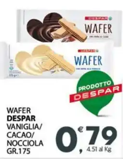 Eurospar Wafer despar vaniglia/ cacao/ nocciola offerta