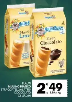 Eurospar Flauti mulino bianco stracciatella/latte/ cioccolato x8 offerta
