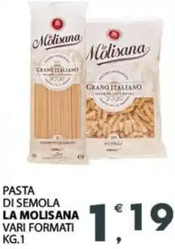 Eurospar Pasta di semola la molisana vari formati offerta