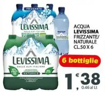 Eurospar Acqua levissima frizzante/ naturale offerta