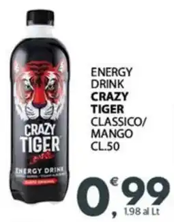 Eurospar Energy drink CRAZY TIGER offerta