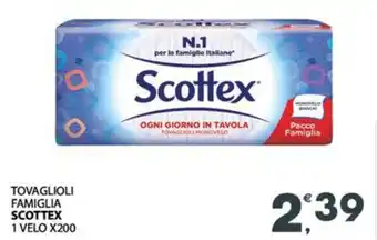 Eurospar Tovaglioli famiglia SCOTTEX offerta
