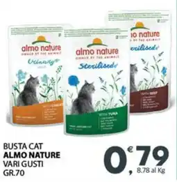 Eurospar Busta cat almo nature vari gusti offerta