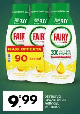 Eurospar Detersivo lavastoviglie fairy gel offerta