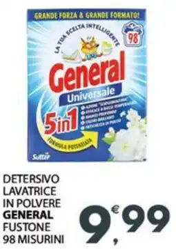 Eurospar Detersivo lavatrice in polvere general fustone 98 misurini offerta