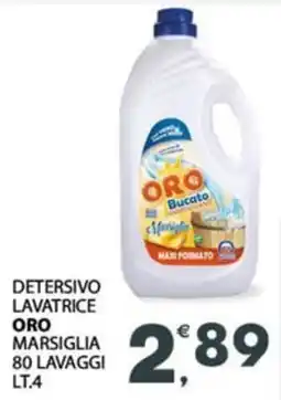 Eurospar Detersivo lavatrice oro marsiglia offerta