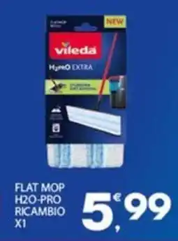 Eurospar Flat mop h2o-pro ricambio X1 VILEDA offerta