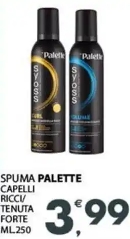 Eurospar Spuma palette capelli ricci/ tenuta forte offerta