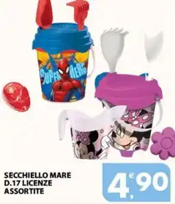 Eurospar Secchiello mare d.17 licenze assortite offerta