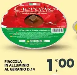 Eurospar Fiaccola in alluminio al geranio D.14 offerta