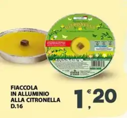Eurospar Fiaccola in alluminio alla citronella D.16 offerta