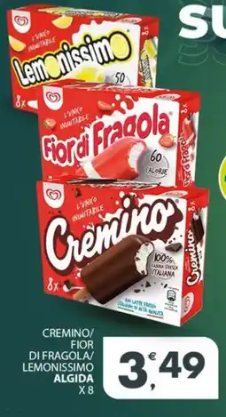 Eurospar Cremino/ fior di fragola/ lemonissimo ALGIDA offerta