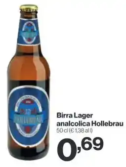 In'S Mercato Birra Lager analcolica Hollebrau offerta