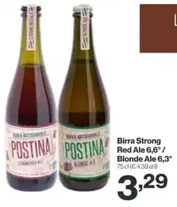In'S Mercato Birra Strong Red Ale 6,6°/ Blonde Ale 6,3° offerta