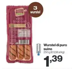 In'S Mercato Wurstel di puro suino offerta