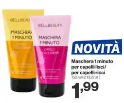 In'S Mercato BELLBEAUTY Maschera 1 minuto per capelli lisci/ per capelli ricci offerta