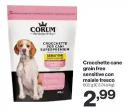 In'S Mercato Crocchette cane grain free sensitive con maiale fresco CORUM offerta