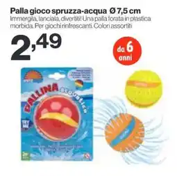 In'S Mercato Palla gioco spruzza-acqua offerta