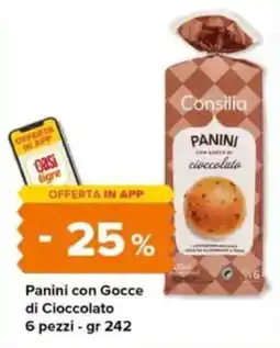 Tigre Panini con Gocce di Cioccolato 6 pezzi offerta