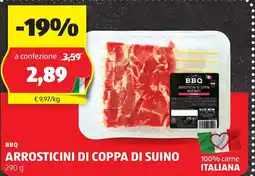 ALDI Bbq arrosticini di coppa di suino offerta
