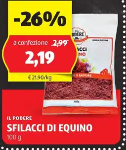 ALDI Il podere SFILACCI DI EQUINO offerta