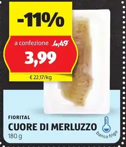 ALDI Fiorital cuore di merluzzo offerta