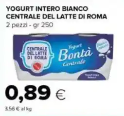 Tigre Yogurt intero bianco CENTRALE DEL LATTE DI ROMA offerta