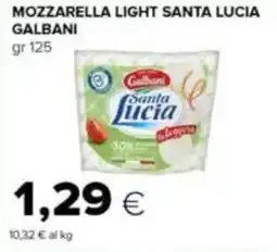 Tigre Mozzarella light santa lucia GALBANI offerta