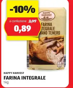 ALDI Happy harvest farina integrale offerta
