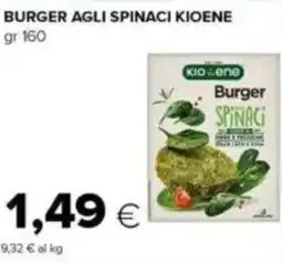 Tigre Burger agli spinaci KIOENE offerta