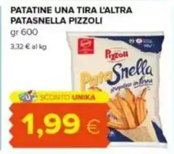 Tigre Patatine una tira l'altra patasnella PIZZOLI offerta