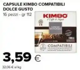 Tigre Capsule kimbo compatibili dolce gusto KIMBO offerta