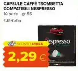 Tigre Capsule caffè trombetta compatibili NESPRESSO offerta