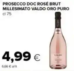 Tigre Prosecco doc rosé brut millesimato VALDO ORO PURO offerta
