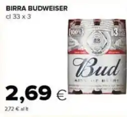 Tigre Birra BUDWEISER offerta