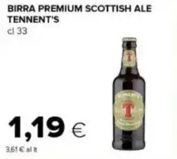 Tigre Birra premium scottish ale TENNENT'S offerta