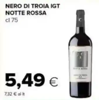 Tigre Nero di troia IGT NOTTE ROSSA offerta