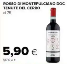 Tigre Rosso di montepulciano DOC TENUTE DEL CERRO offerta